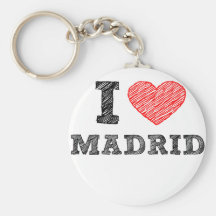 Eu amo Madrid Chaveiro