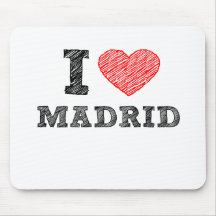 Eu amo Madrid Mousepad