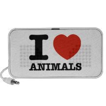 Eu amo meu animal caixinhas de som para laptop