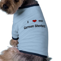Eu amo meu german shepherd roupas para animais de estimação