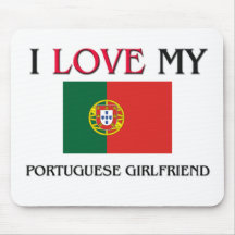 Eu amo meu namorada português mousepads