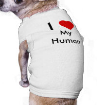 Eu amo meu t-shirt humano do cão roupas pet