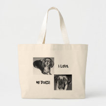 EU AMO, MEUS CÃES! BOLSAS PARA COMPRAS
