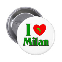 Eu amo Milão Italia Boton