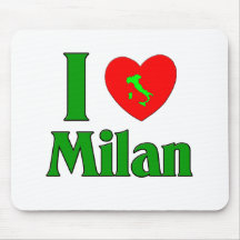 Eu amo Milão Italia Mouse Pad