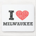 Eu amo Milwaukee Mousepad
