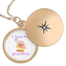 Eu amo minha avó (a menina ducky) colar personalizado