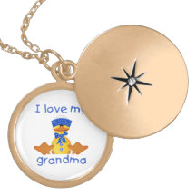 Eu amo minha avó (o menino ducky) bijuteria personalizada
