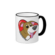 Eu amo minha caneca do pitbull (os desenhos animad