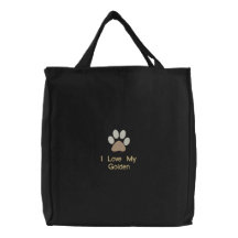 Eu amo minha "sua raça do cão aqui " bolsa de lona