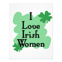 Eu amo mulheres irlandesas convites personalizados