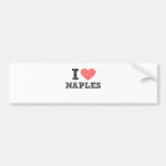 Eu amo Nápoles Adesivo