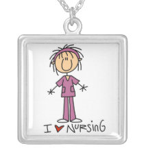 Eu amo nutrir t-shirt e presentes colares personalizados