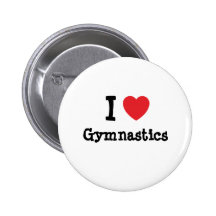 Eu amo o costume do coração da ginástica personali pins
