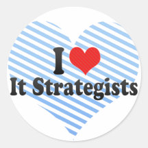 Eu amo-o estrategas adesivo