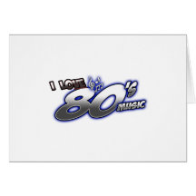Eu amo o fan de música dos anos 80 da MÚSICA dos a Cartões