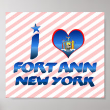 Eu amo o forte Ann, New York Posteres