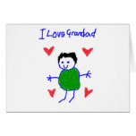 Eu amo o Grandad Cartão