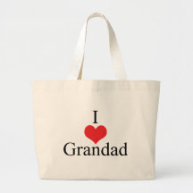 Eu amo o Grandad (do coração) Bolsa Para Compras