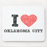 Eu amo o Oklahoma City Mousepad