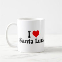 Eu amo o papai noel Luzia, Brasil Caneca