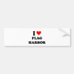 Eu amo o porto Maryland da bandeira Adesivos