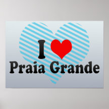 Eu amo o Praia grandioso, Brasil Impressão