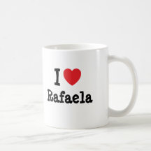 Eu amo o t-shirt do coração de Rafaela Caneca