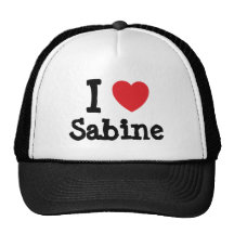 Eu amo o t-shirt do coração de Sabine Bone