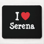 Eu amo o t-shirt do coração de Serena Mousepad