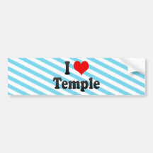 Eu amo o templo, os Estados Unidos Adesivo