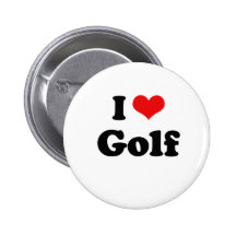 Eu amo o Tshirt do golfe Pins