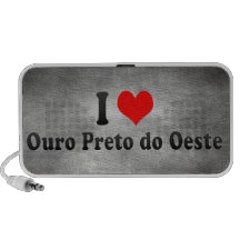 Eu amo Ouro Preto faço Oeste, Brasil Caixinhas De Som Portátil
