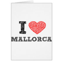 Eu amo Palma de Maiorca Cartoes