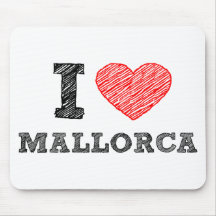Eu amo Palma de Maiorca Mousepads