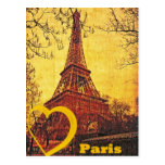 Eu amo Paris Cartão Postal