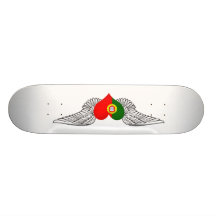 Eu amo Portugal - asas Skateboard