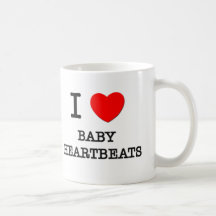 Eu amo pulsação do coração do bebê caneca