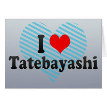 Eu amo Tatebayashi, Japão Cartoes