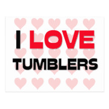 EU AMO TUMBLERS CARTAO POSTAL