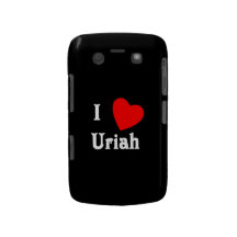 Eu amo Uriah Capa Blackberry Bold