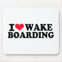 Eu amo Wakeboarding Mousepads
