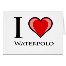 Eu amo Waterpolo Cartão