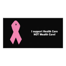 Eu apoio o cuidado da riqueza dos cuidados médicos cartoes com foto personalizados