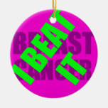 Eu bati o cancro da mama ornamentos para arvore de natal