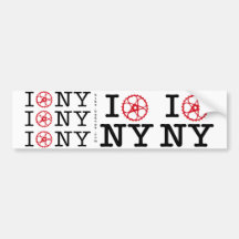 Eu Bike NY Adesivo