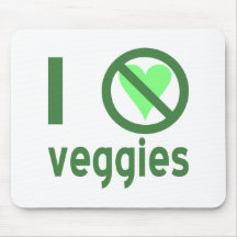 Eu deio vegetarianos mouse pad