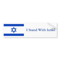 Eu estou com Israel autocolantes para automóveis