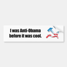 Eu fui Anti-Obama antes que estêve legal Adesivos