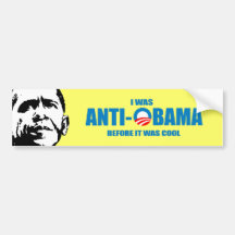 Eu fui Anti-Obama antes que estêve legal Adesivos